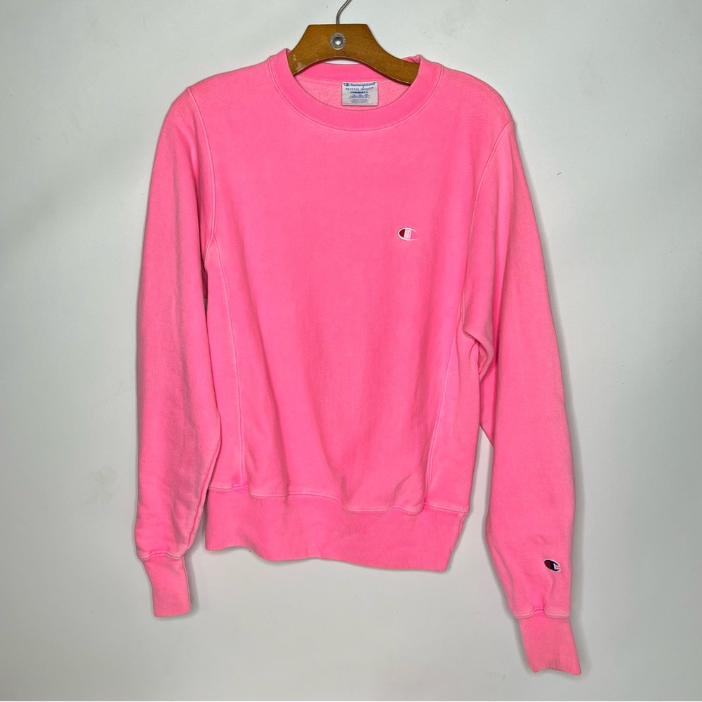 Champion Revers Weave Sweatshirt Pink Size XS